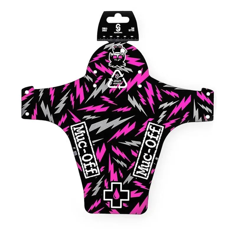 Muc-Off Front Fender Ride Guard in Pink/Gray