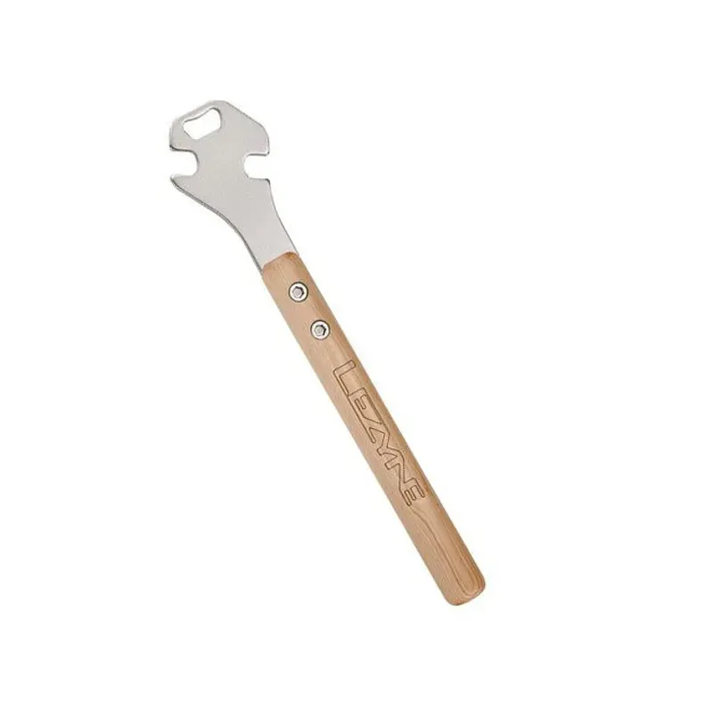 Lezyne Classic Wooden Handled Pedal Spanner in Brown