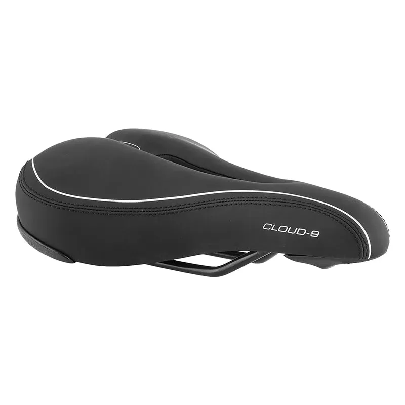 Cloud-9 Sport Airflow Ladies Soft Touch Vinyl Saddle in Black