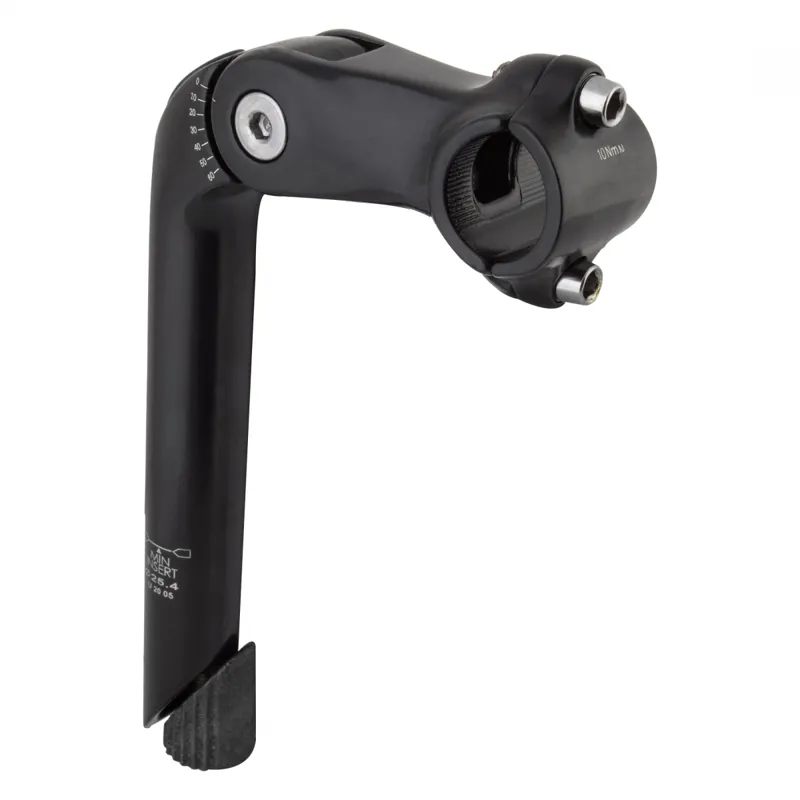 Sunlite 1-1/8-inch 90x180/25.4mm Adjustable Alloy MTB Stem in Black