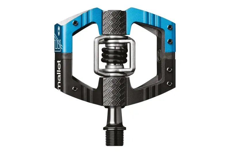 Crank Brothers Mallet Enduro Pedals - Dual Sided Clipless With Platform Aluminum 9/16 Black/Silver Long Spindle Black/Silver