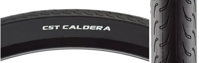 CST Premium Caldera BSK 110-psi Wired 700x25c Tire in Black