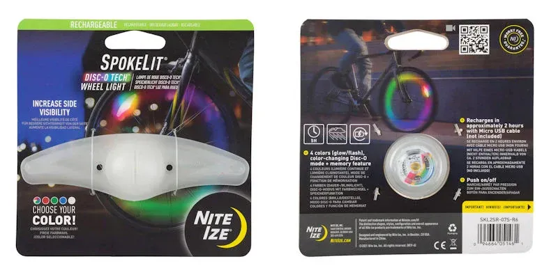 Spokelit Led Usb Rechargeable Wheel Light Disk-O- Tech-4