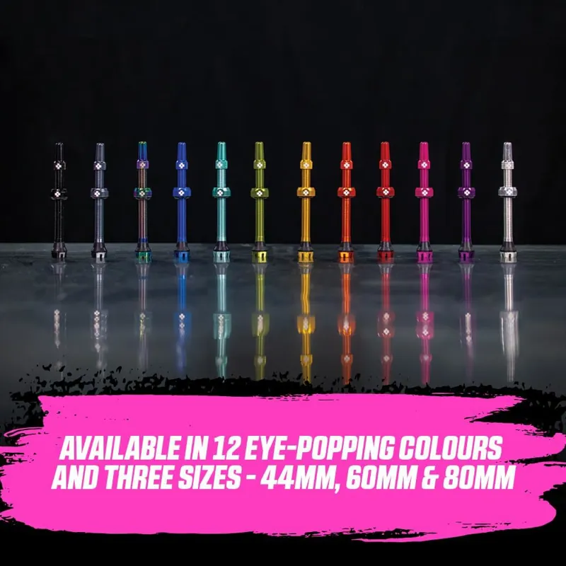 Muc-Off V2 Tubeless Valve Presta 44mm Green Pair-1