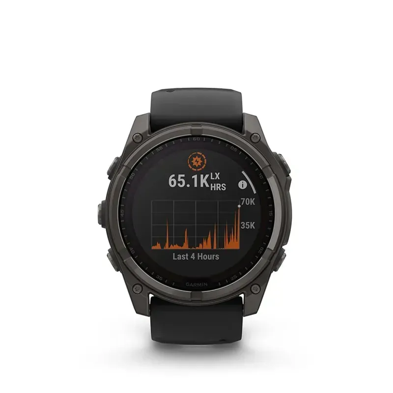 Garmin fenix 8 Pro Sapphire Solar 51mm Watch in Carbon Gray DLC-5