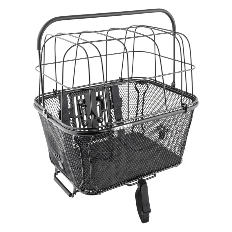 Sunlite15.7x16.9x12 Front/Rear Wire Basket and Cage in Black