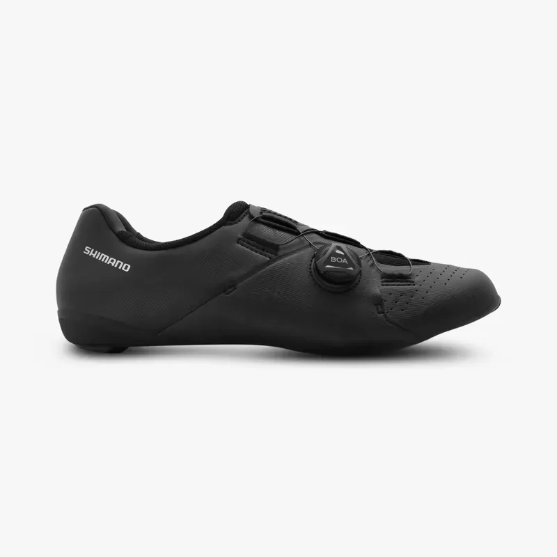 Shimano SH-RC300 Wide Road Cycling Shoe in Black