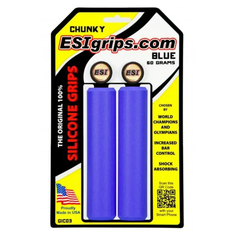 ESI 130mm Chunky Grips in Blue
