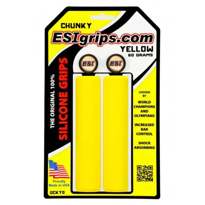 ESI 130mm Chunky Grips in Yellow