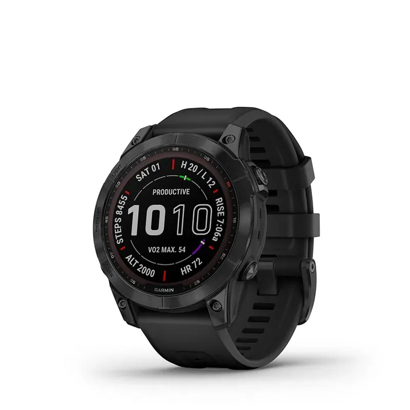 Garmin Fenix 7 Sapphire Solar Watch in Black