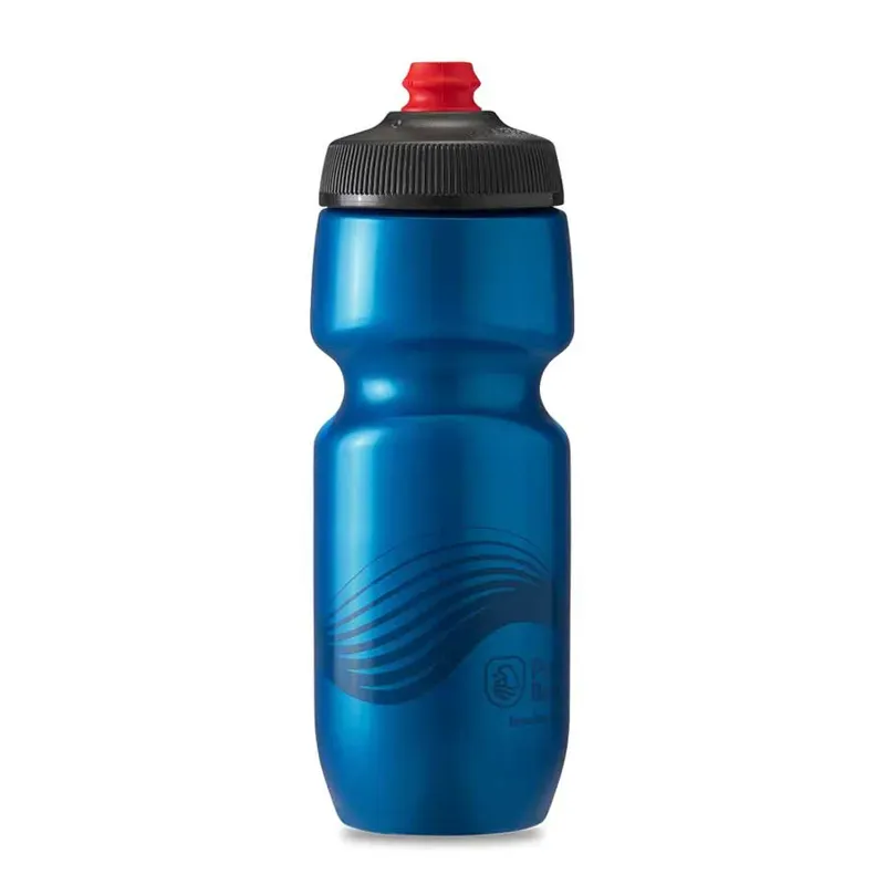 Polar Bottle Breakaway 24oz Water Bottle in Deep Blue/Charcoal