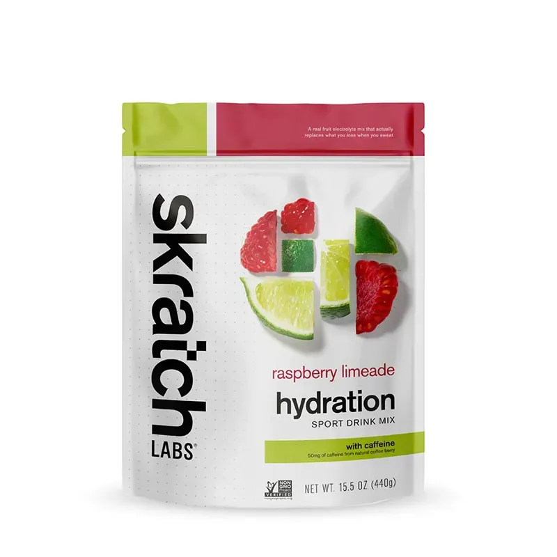 Skratch Labs Sport Hydration 20x Serving Drink Pouch in Raspberry/Lime