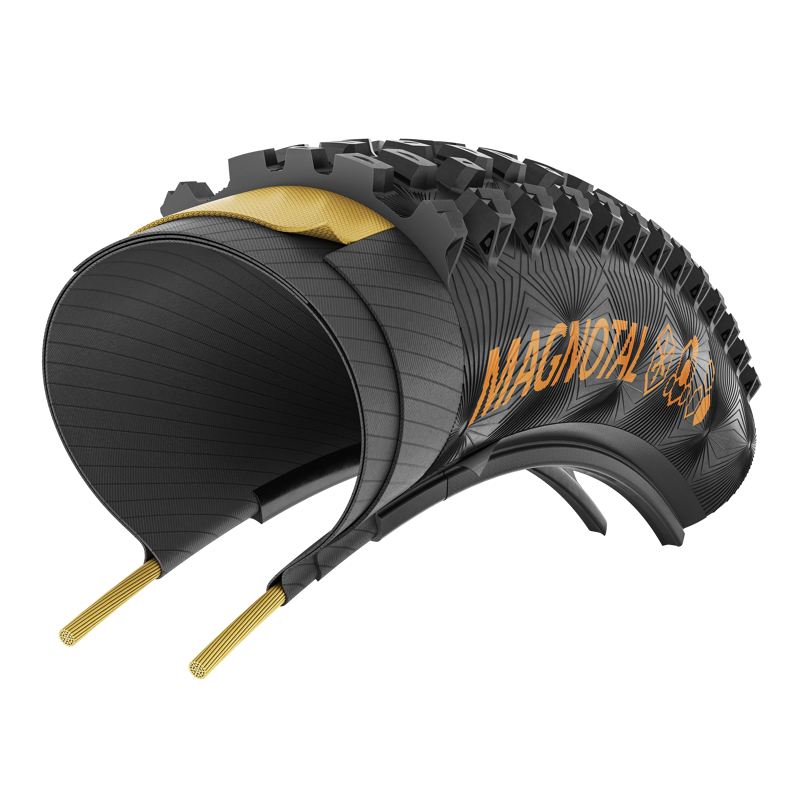 Continental Magnotal Tire - 29 X 2.40 Tubeless Folding Black Soft Trail Casing E25 Black 29 x 2.40-7
