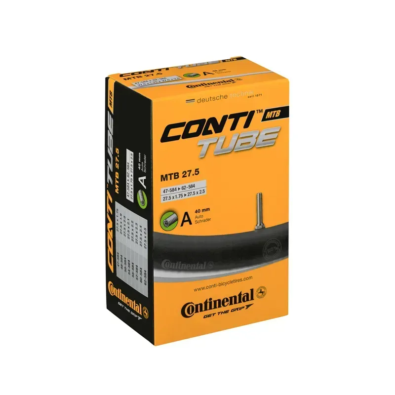 Continental Standard Tube - 27.5 X 2.6 - 2.8 40mm Schrader Valve 27.5 x 2.6 - 2.8