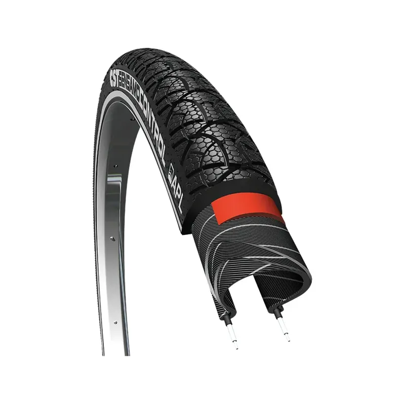 CST Sensamo Control 700x35c 27-tpi Clincher Wire Tire in Black