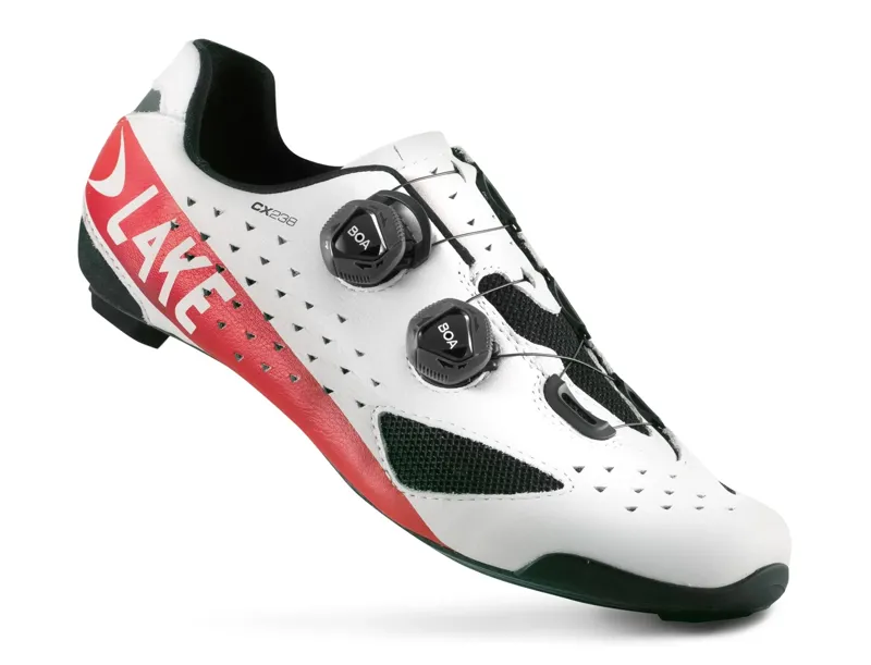 Lake Cycling CX238 White/Red - 45.5