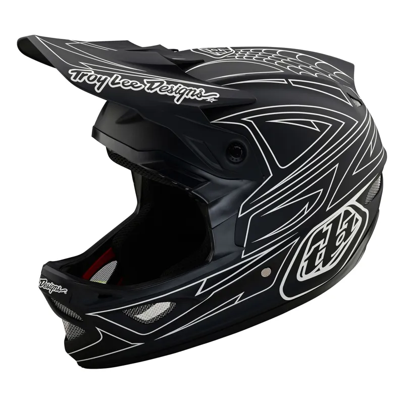 D3 FIBERLITE HELMET SPIDERSTRIPE BLACK MD