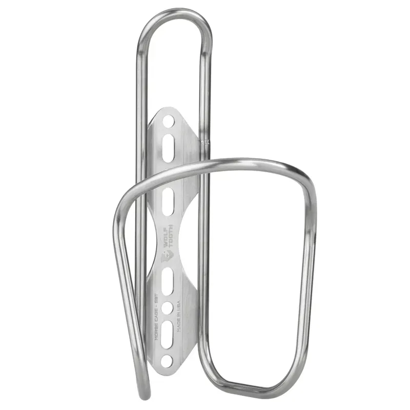 Wolf Tooth Stainless Morse Steel Bottle Cage in Silver