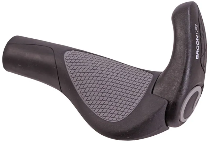 Ergon GP2 90mm Composite Small Bar End Grips in Black/Gray