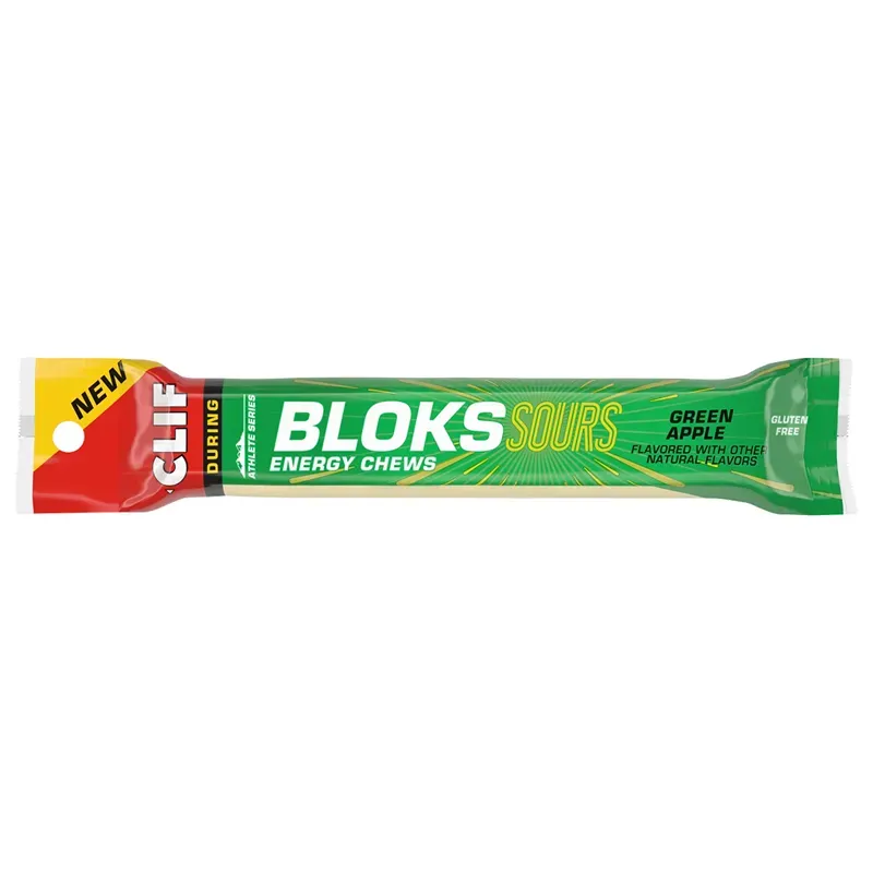 Clif Shot Bloks Chews in Green Apple