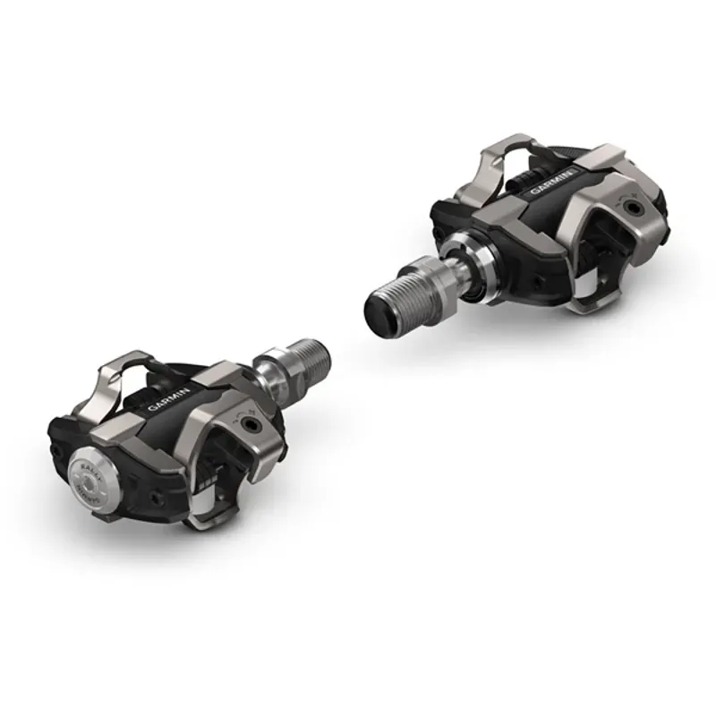 Garmin Rally XC200 Power Meter Pedals - Dual Sided Clipless Alloy 9/16 Black Pair Dual-Sensing Shimano SPD Black