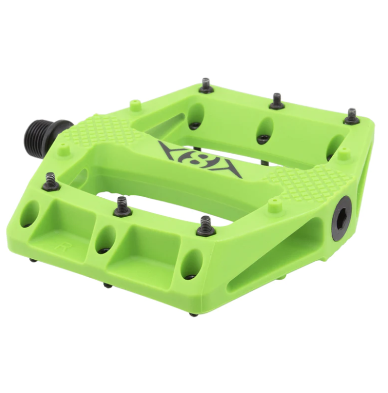 Origin8 Strapd 9/16-inch Platform Pedals in Green