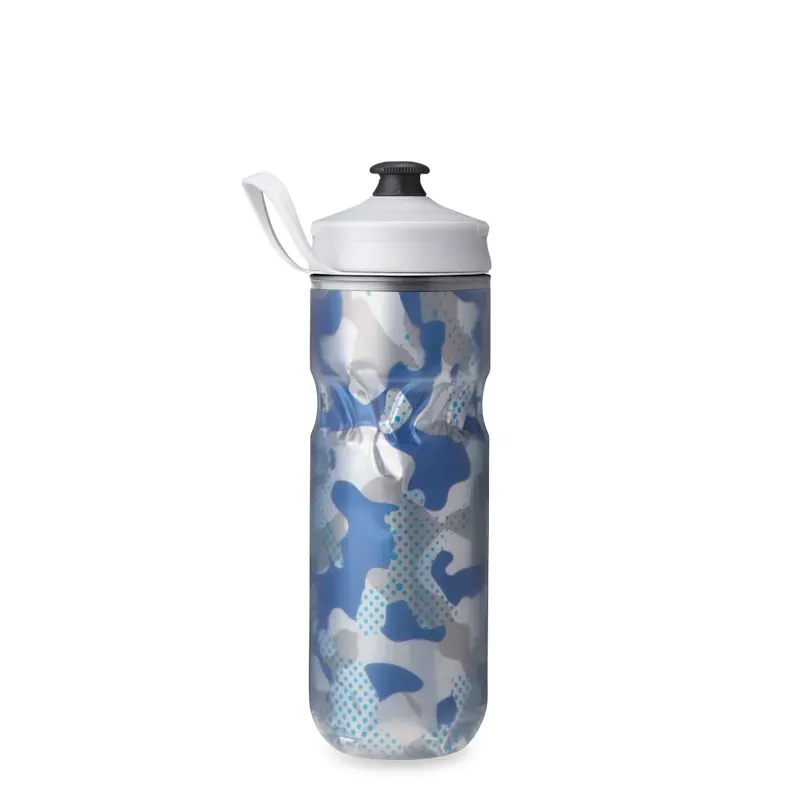 Hydrapak Polar Sport Contender Insulated Water Bottle 24oz in Blue-1