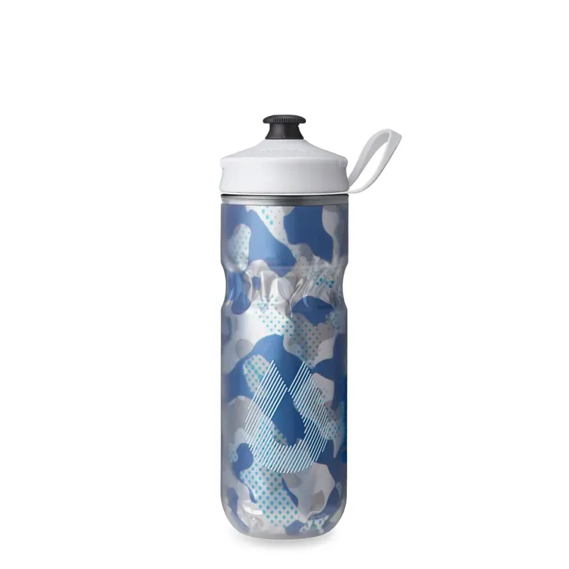 Hydrapak Polar Sport Contender Insulated Water Bottle 24oz in Blue