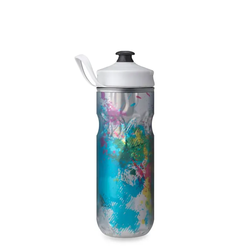 Hydrapak Polar Sport 20-oz Insulated Water Bottle in Splash Multi-1
