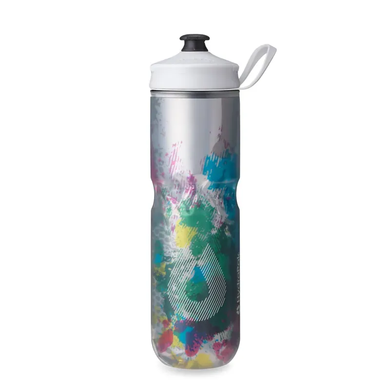 Hydrapak Polar Sport 24-oz Insulated Water Bottle in Splash Multi