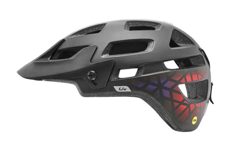 LIV Infinita SX Helmet MIPS SM Matte Black/Gradient Red