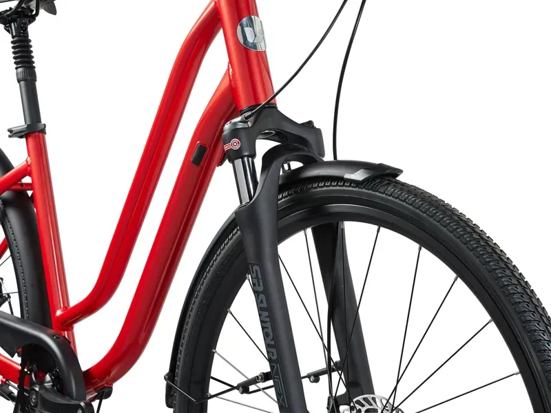 Liv Flourish FS Disk City Bike in Red Enamel-2