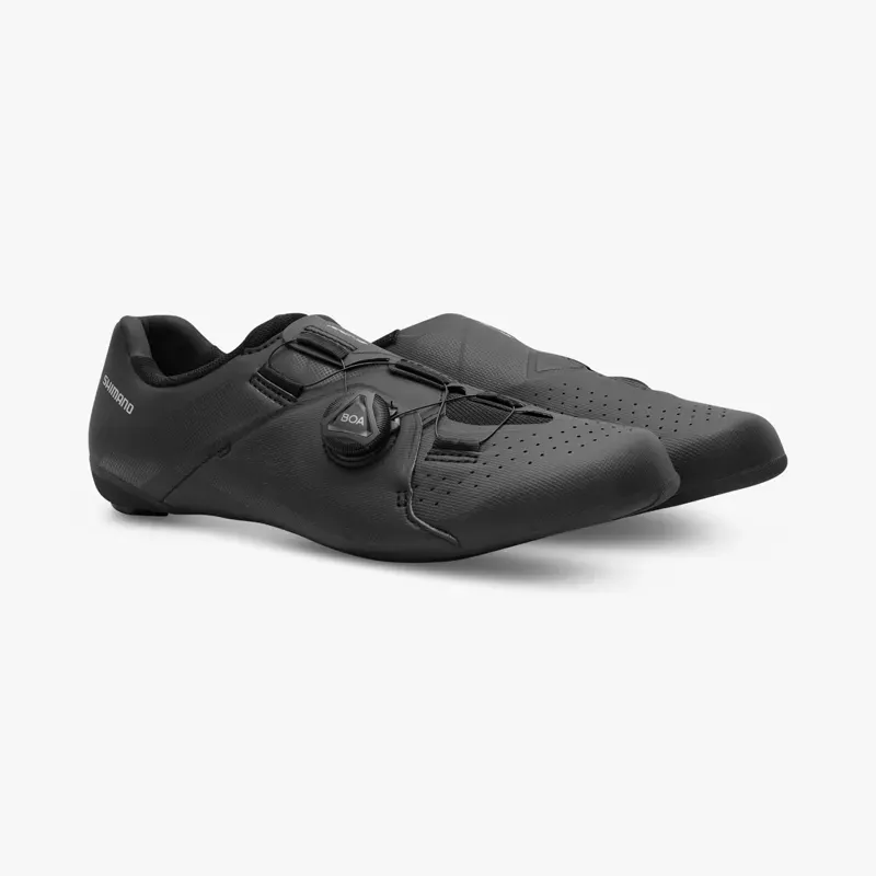 Shimano SH-RC300 Wide Road Cycling Shoe in Black-1