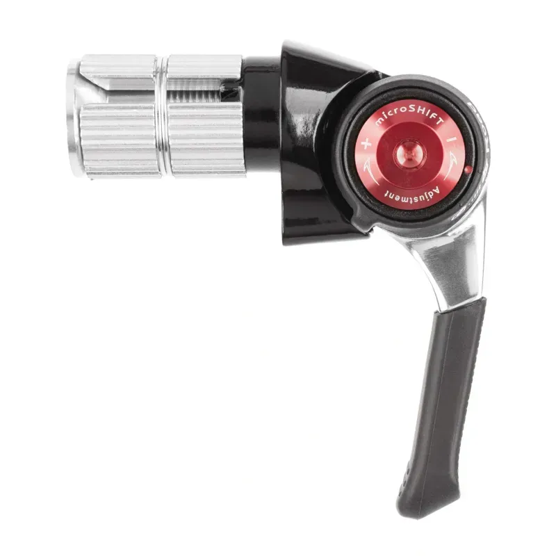 Microshift 10-Speed Road 2/3x Shimano Bar End Shifter Set in Silver-1