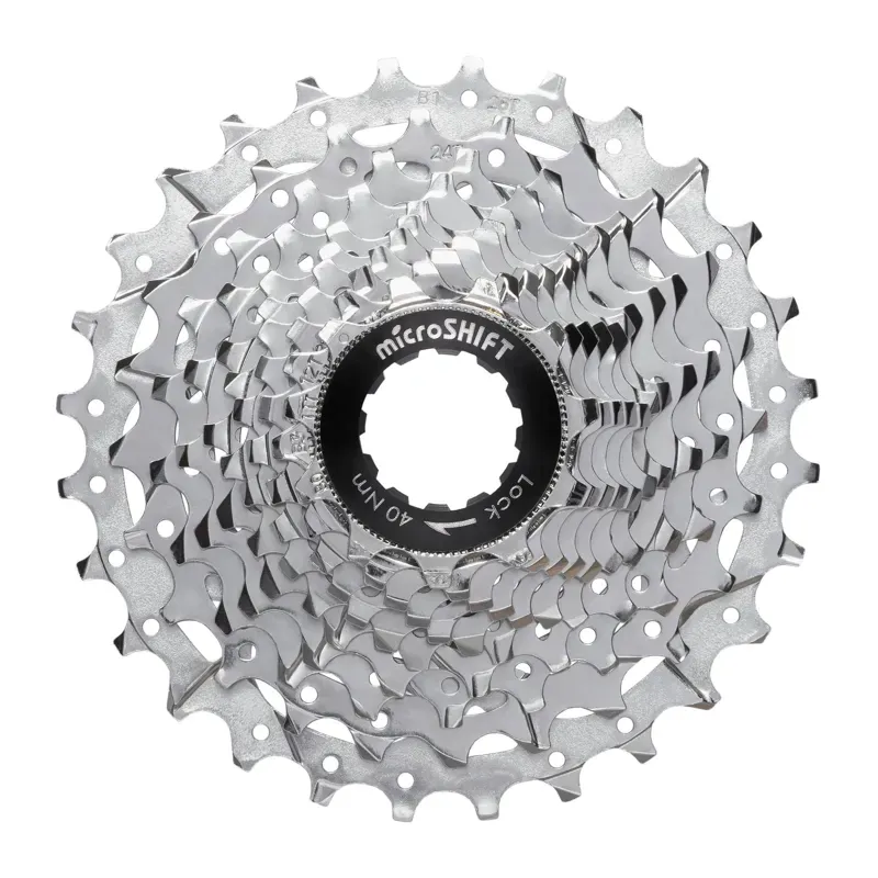 Microshift G11 Cassette 11-speed 11-28-tooth Chrome Plated in Silver