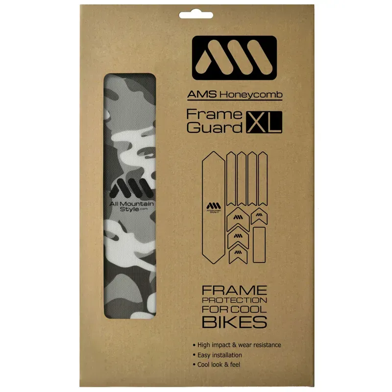 All Mountain Style Honeycomb Frame Guard XL Camo in Black