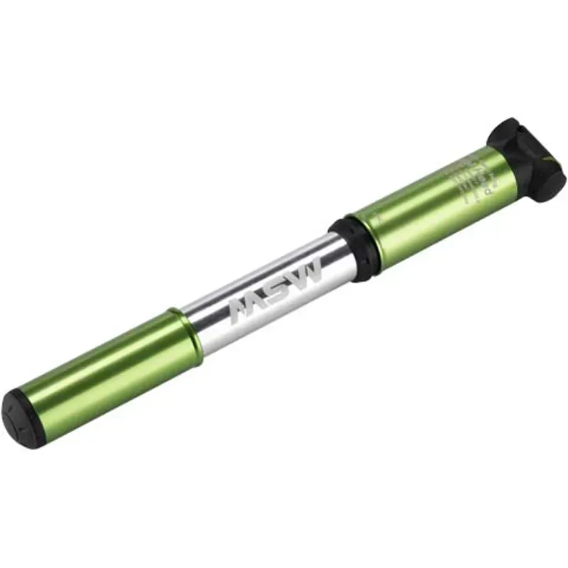MSW Airlift 210 Road Mini Frame Pump in Green/Silver-2