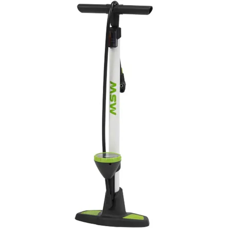MSW FLP-100 Airlift Floor Pump in White/Green