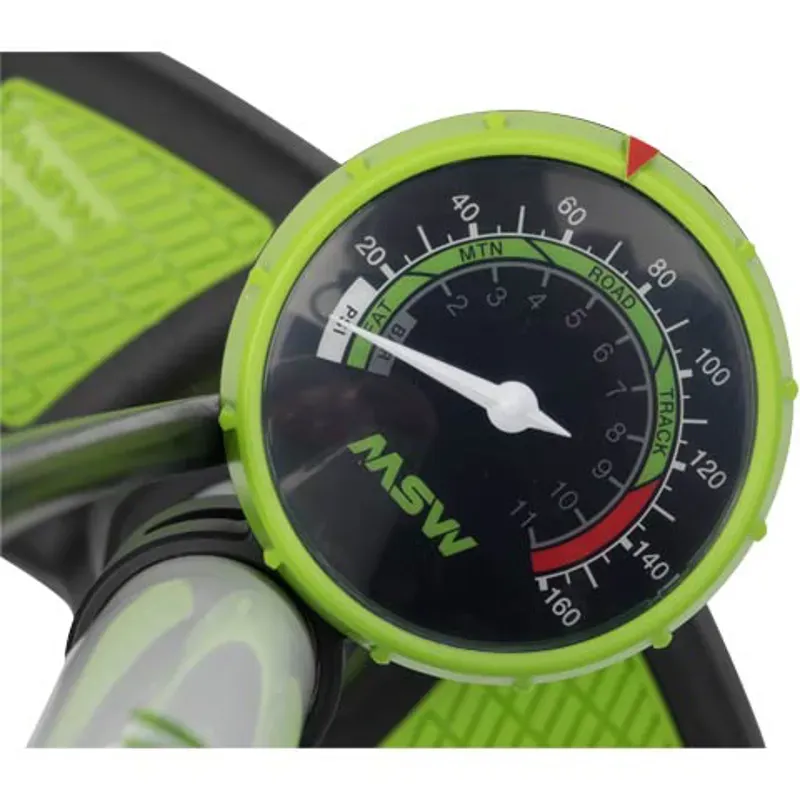 MSW FLP-100 Airlift Floor Pump in White/Green-2