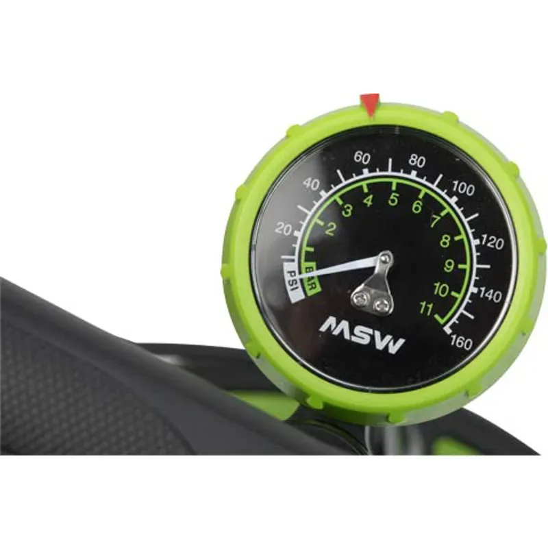 MSW FLP-200 AirLift Floor Pump in Black/Green-3