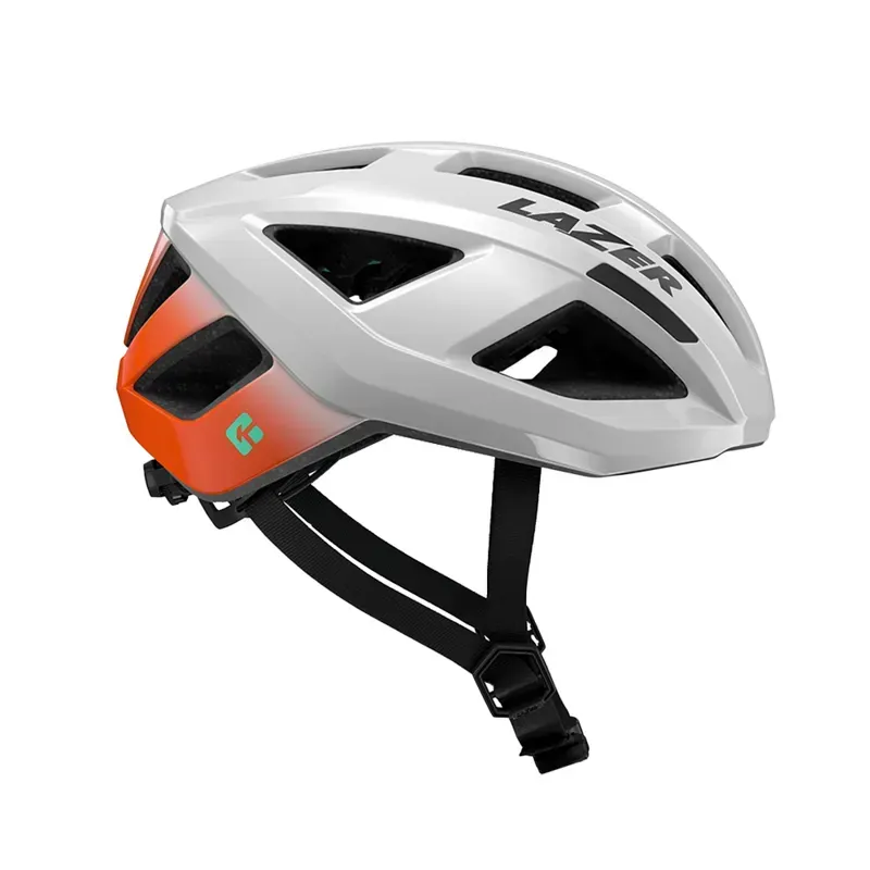 Lazer Tonic Kineticore Road Helmet in White/Flash Orange-4