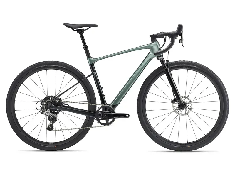 Giant Revolt X Advanced Pro 2 Gravel Bike In Gloss Misty Forest/Matte Black Diamond