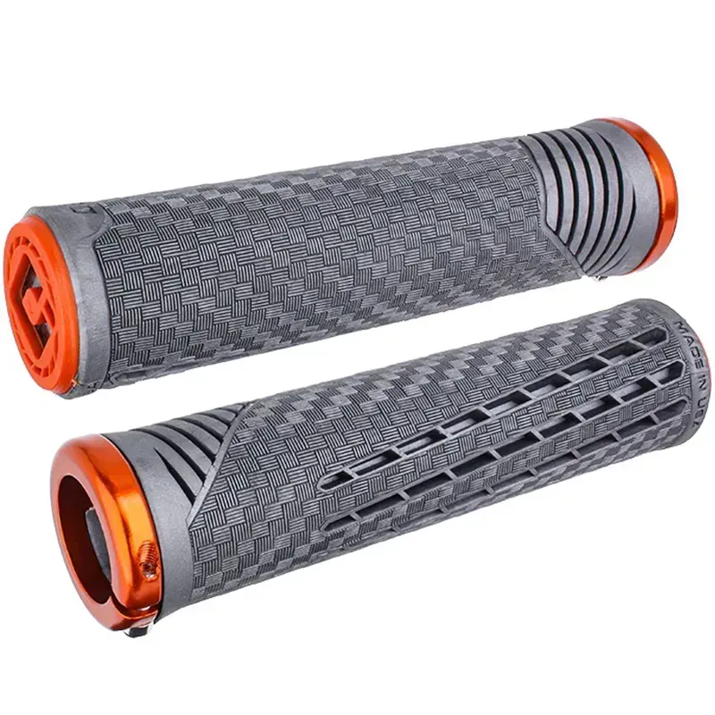Odi CF V2.1 Lock-on MTB Grips in Lynx Gray/Orange