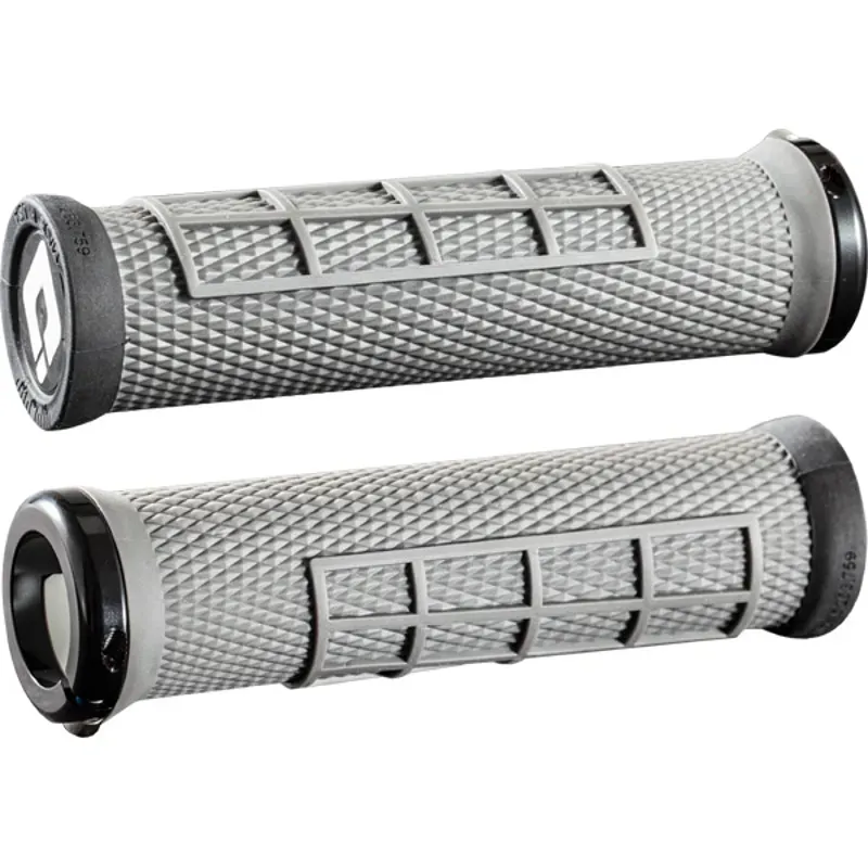 Odi Elite Flow Mountain Bike 130mm Lock On Grips in Gray