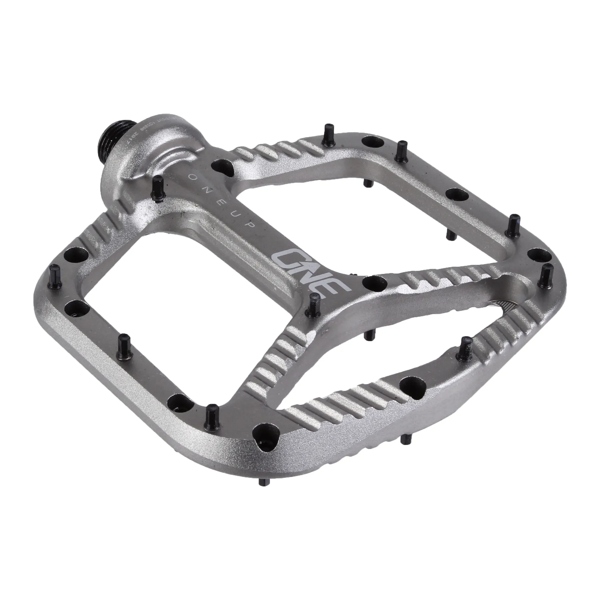 OneUp Components 9/16-inch Aluminum Platform Pedals in Gray