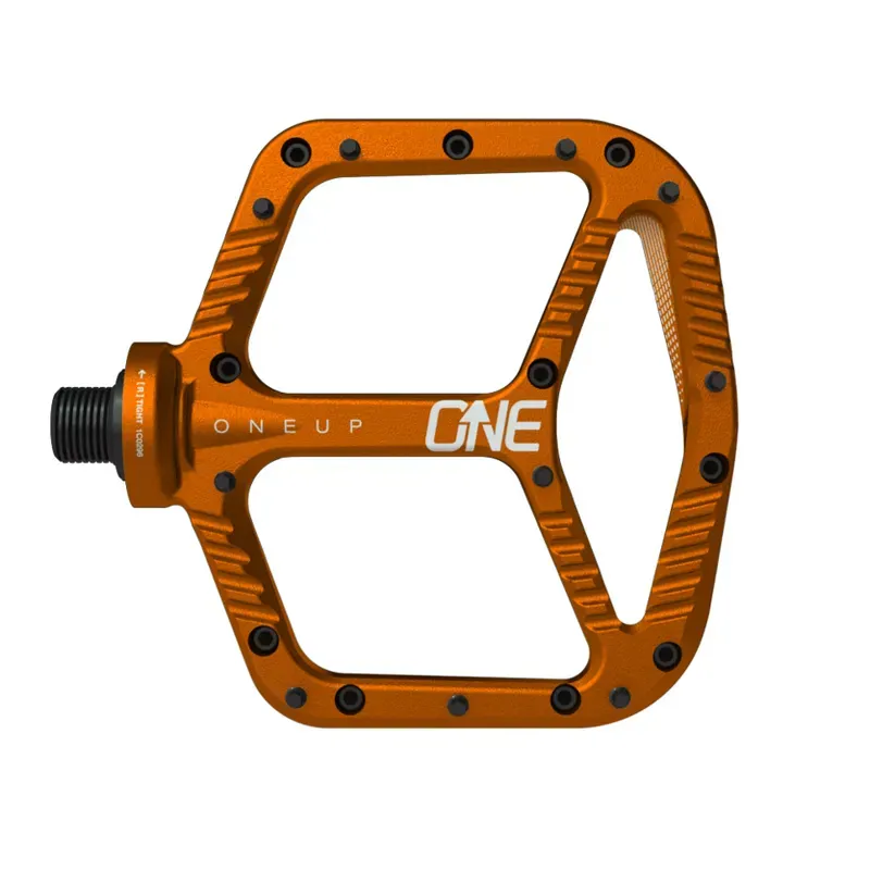 OneUp Components 9/16-inch Aluminum Platform Pedals in Orange