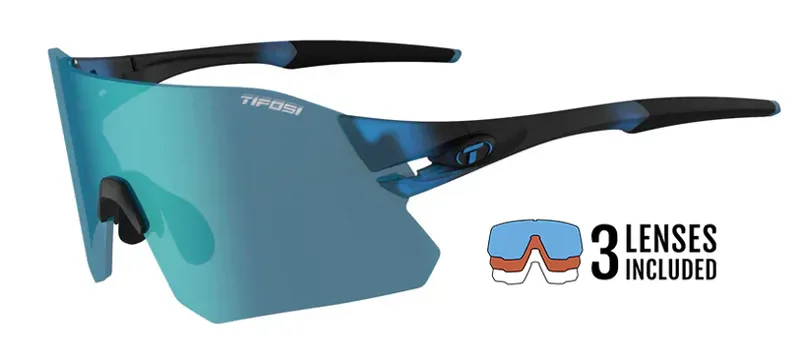 Tifosi Rail - Crystal Blue Interchangeable Sunglasses