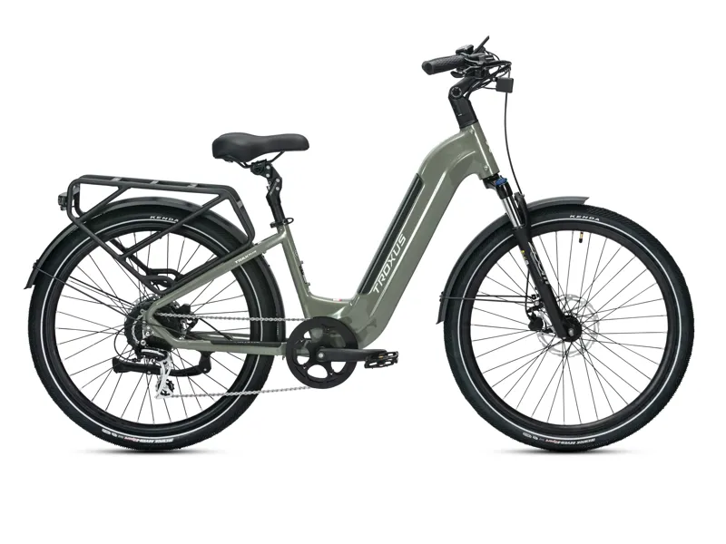 Troxus Trax Plus Step-Thru 500/15 eHybrid Bike Small in Deep Moss