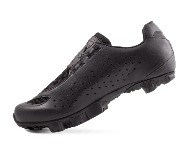 Lake MX177-X Wide Mountain Bike Shoes in Black/Black Reflective-1