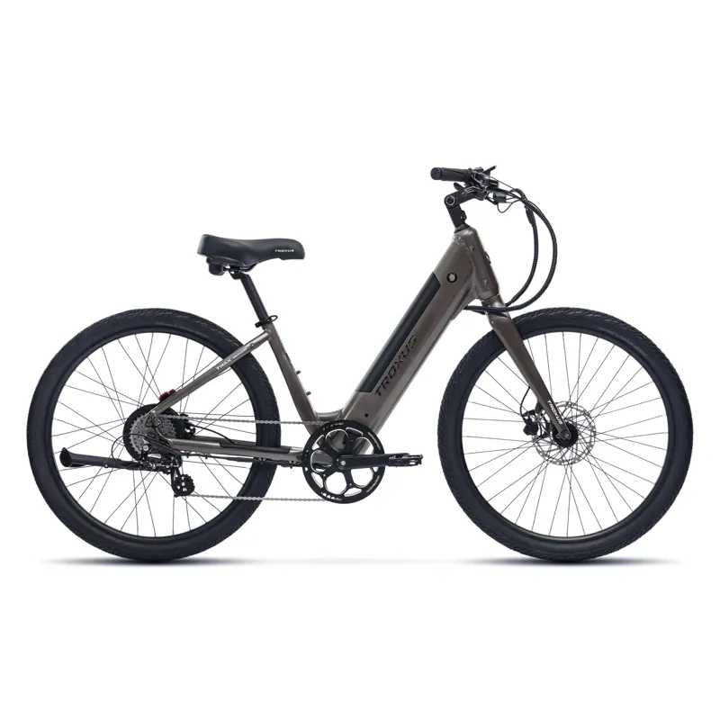 Troxus Trax Whim iQ Step-Thru eCruiser Bike Medium in Natural Slate